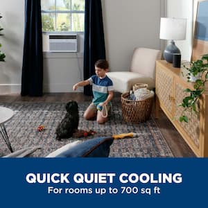 14,000 BTU 115V Window Air Conditioner Cools 700 Sq. Ft. with SMART technology, ENERGY STAR and Remote in White