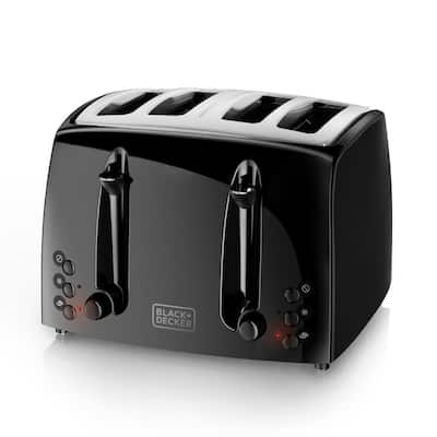 Hamilton Beach Gourmet Sure-Toast 900-Watts 2-Slice Black Wide Slot Toaster  22996 - The Home Depot