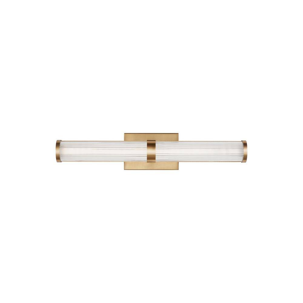 Generation Lighting Syden 24 in. 1-Light Medium Satin Brass LED Vanity Light