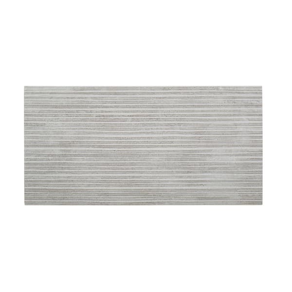 Jeffrey Court Rhythmic Gray 12 in. x 24 in. Subway Glossy Ceramic Wall Tile (2 sq. ft. /Each)