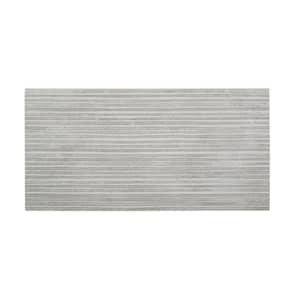 Rhythmic Gray 12 in. x 24 in. Subway Glossy Ceramic Wall Tile (11.625 sq. ft./Case)