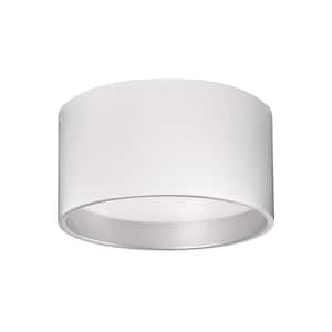 Mousinni 14 in. 1 Light 20-Watt White Integrated LED Flush Mount