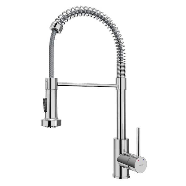 Karran Loxton Single Handle Touchless Pull-Down Sprayer Kitchen Faucet ...