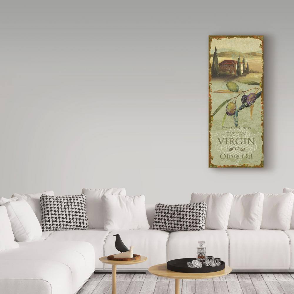 Tuscan Delight IV Olive Oil Canvas Art with Floater Frame