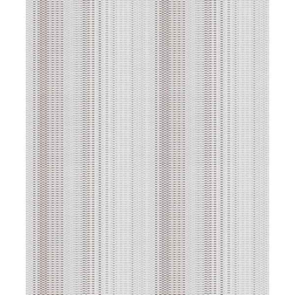 Advantage Morgen Silver Stripe Paper Strippable Roll (Covers 57.8 sq. ft.)
