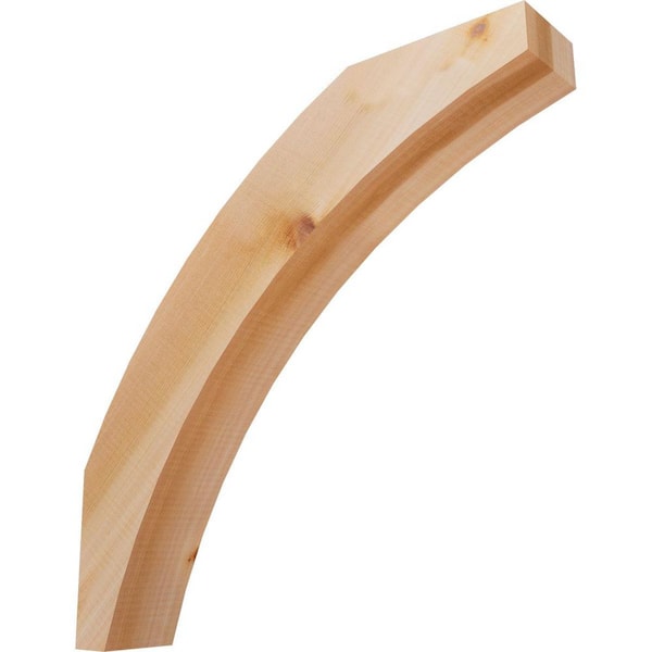 Ekena Millwork 3 1/2"W x 20"D x 20"H Thorton Smooth Knee Brace, Western Red Cedar