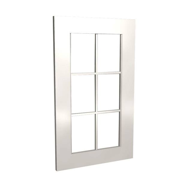 Home Decorators Collection Newport Assembled 0.75 in. x 15 in. Mullion Moulding Door in Pacific White