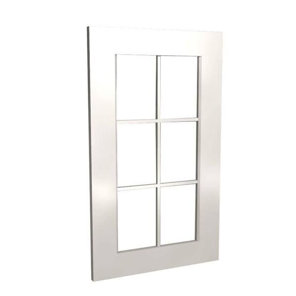 Home Decorators Collection Newport Assembled 0.75 in. x 18 in. Mullion Moulding Door in Pacific White