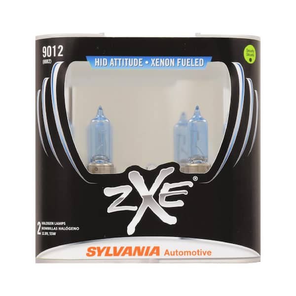 Sylvania SilverStar zXe 9012 Halogen Fog Light Bulbs, White (2-Pack)