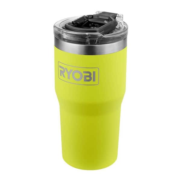 20 oz. Stainless Steel Green Tumbler