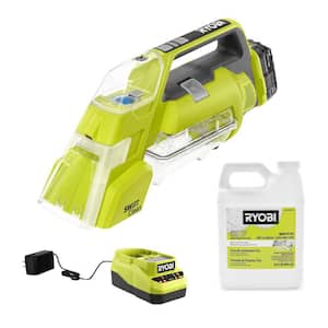 ONE+ 18V Cordless SWIFTClean Spot Cleaner Kit with  2.0 Ah Battery, Charger, 32 oz. OXY Floor Cleaning Solution