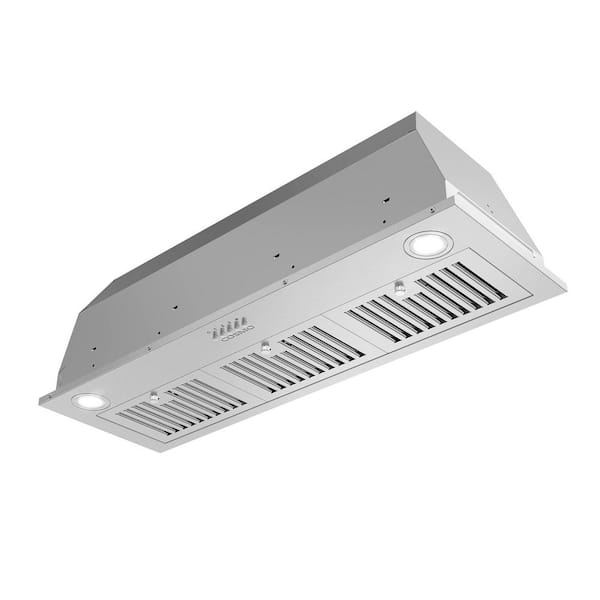 Cosmo 36 in. 380 CFM Ducted Insert Range Hood in Stainless Steel