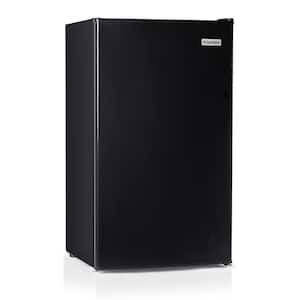 18 in. Width 3.2 cu.ft. Black Mini Refrigerator in Black
