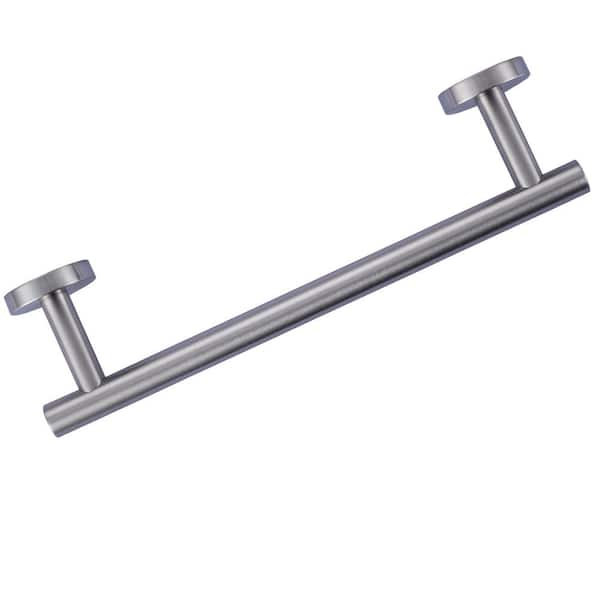 Thicken SUS 304 Stainless Steel 12 in. Wall Mount Towel Bar Bath Hardware Accessory Single Towel Rod in Brushed Nickel