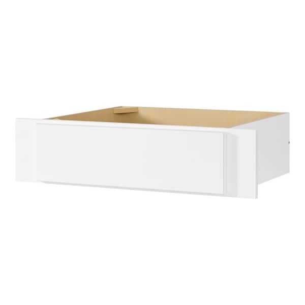 Hampton Bay Avondale 30 in. W x 7.5 in. H x 21 in. D Ready To Assemble Plywood Shaker Vanity Knee Drawer in Alpine White