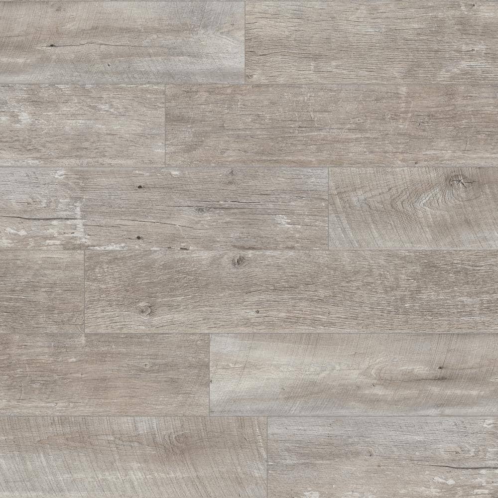Krono Original Take Home Sample - Grizzly Weathered Gray Oak Waterproof Laminate Floor Tile Flooring