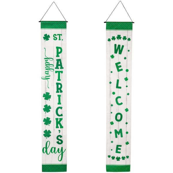 Welcome St. Patrick's Day Porch Door Banners-71  in.-Set of 2