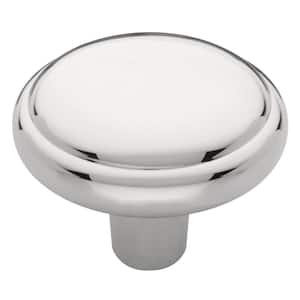 Domed Top 1-1/4 in. (32 mm) Polished Chrome Round Cabinet Knob