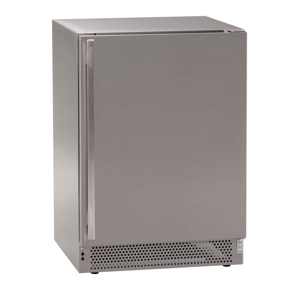 24 in. 5.0 cu ft. Mini-Refrigerator in Stainless Steel Solid Door
