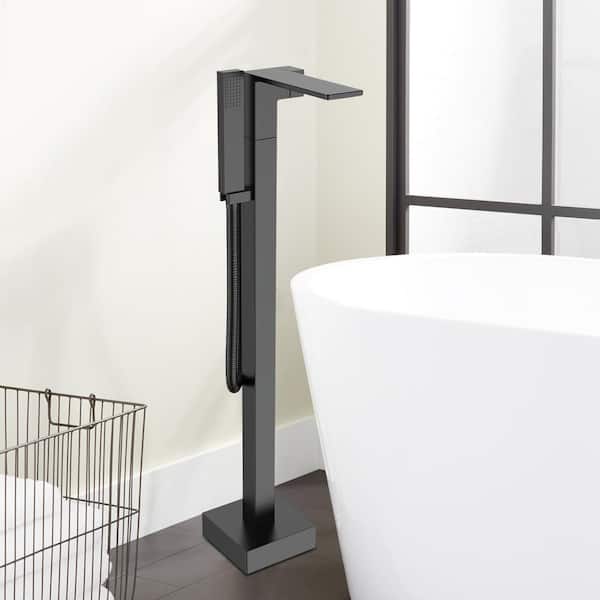 Casainc Single Handle Floor Mounted Tub, Home Depot Freestanding Bathtub Faucets
