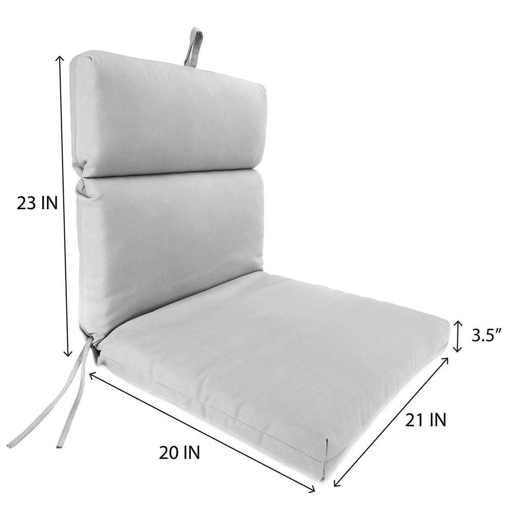 Juanita Almond Green Stripe Outdoor Chair Cushion with Ties and Hanger Loop
