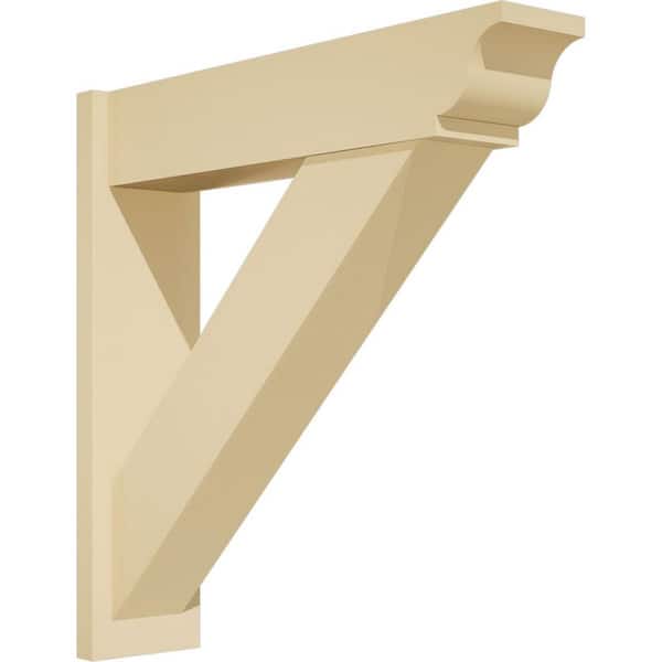 Ekena Millwork Traditional 7 in. W x 30 in. H x 30 in. D Signature Urethane Polyurethane Outlooker with Traditional Ends