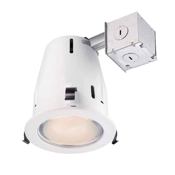Commercial Electric 4 in. White Recessed Shower Kit