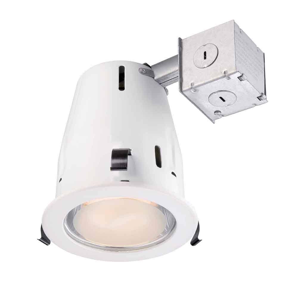 4 in. White Recessed Shower Kit