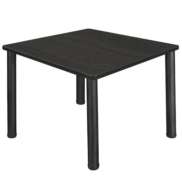 Regency Rumel 43.5 in. Square Ash Grey and Black Composite Wood Breakroom Table (Seats-4)