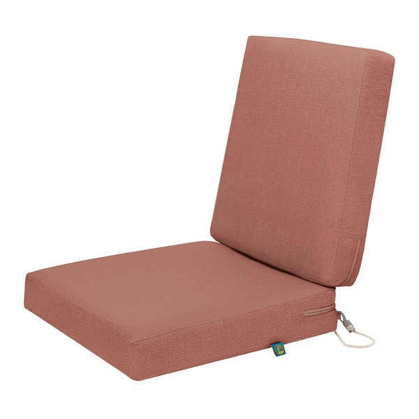 Classic Accessories Duck Covers Weekend 36 in. W x 18 in. D x 3 in. Thick Outdoor Dining Chair Cushions in Cedarwood