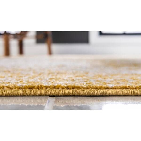 Unique Loom Yellow 5 ft. x 8 ft. Bromley Area Rug 3144204 - The