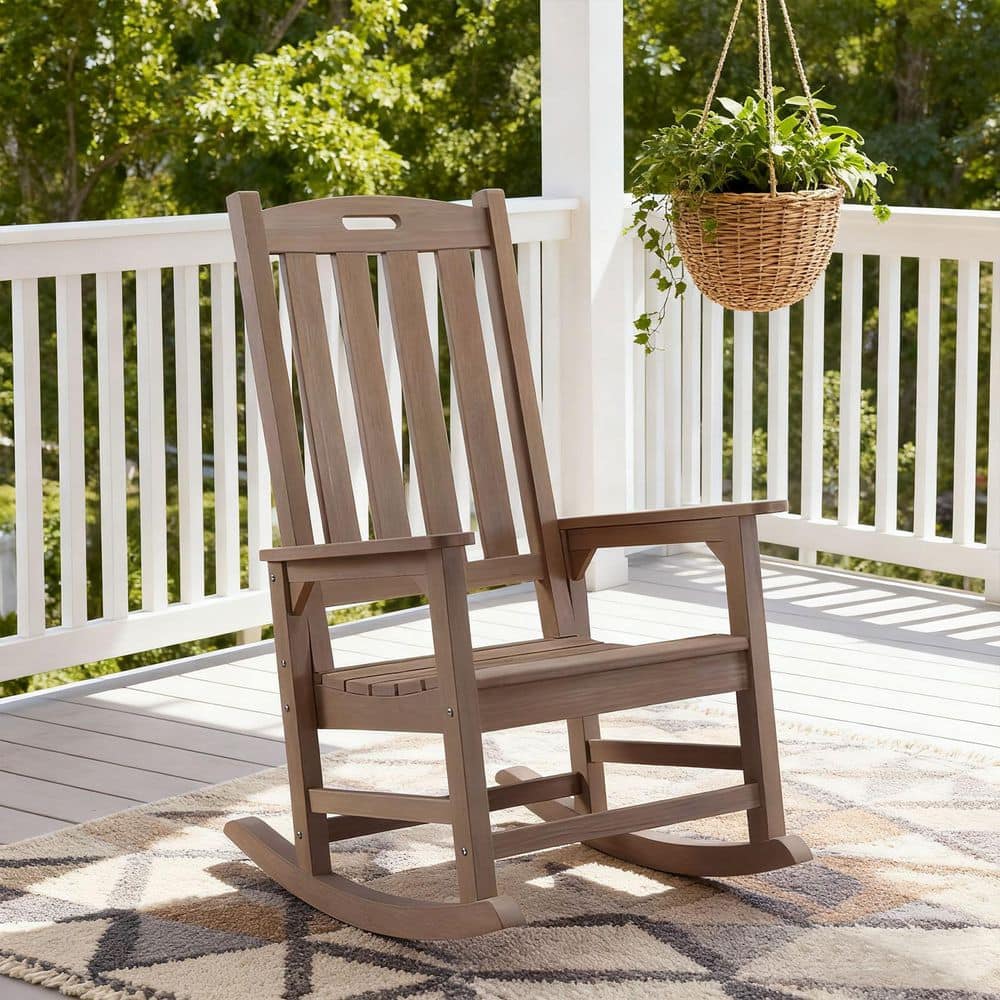 Brown Oversized Plastic Outdoor Rocking Chair price history on PriceWatchPro