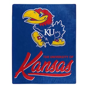 NCAA Multi-Color Kansas Signature Raschel Throw