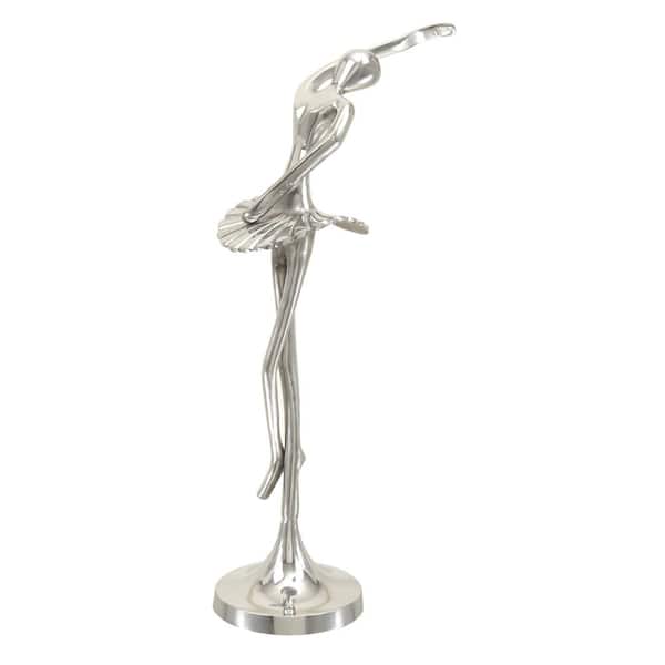 Novogratz Silver Aluminum Dancer Sculpture