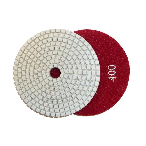 Lightning Tool & Supply Pro-Series 4 Inch Wet/Dry Diamond Polishing Pads 3-Step Complete Set Marble for Granite 3 PCs and Natural Stone 