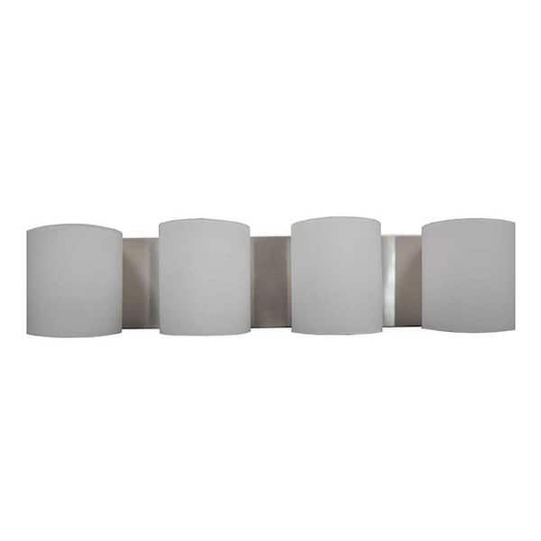 Filament Design 4-Light Satin Steel Bath Light