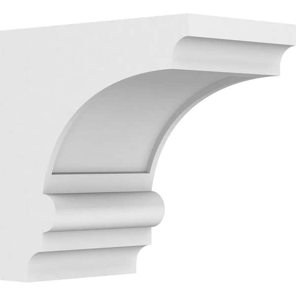 Ekena Millwork 7 in. x 12 in. x 12 in. Standard Diane Architectural Grade PVC Corbel