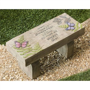 29 in. Those We Love Memorial Composite Outdoor Garden Bench