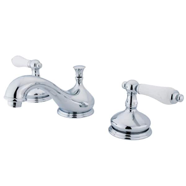 Kingston Brass Heritage 8 in. Widespread 2-Handle Bathroom Faucet in Chrome