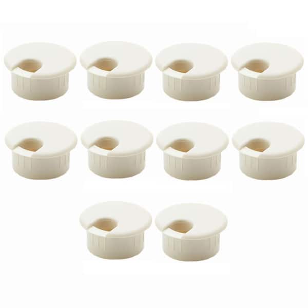Commercial Electric 2 in. Furniture Hole Cover, Beige (10-Pack)