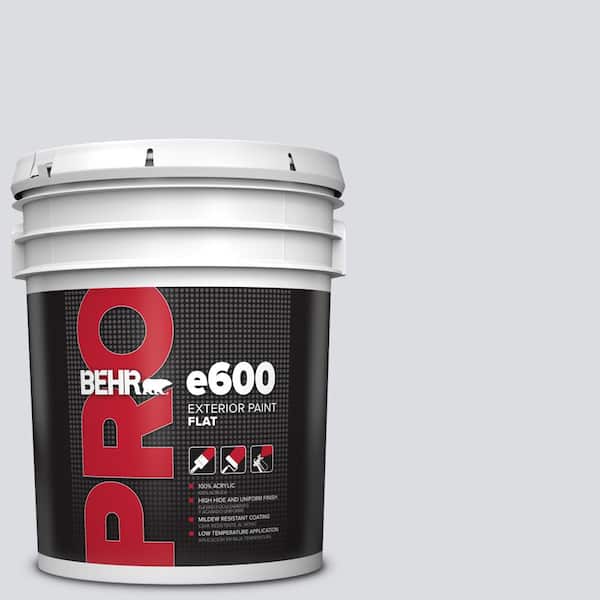 BEHR PRO 5 gal. #N540-1 Script White Flat Paint