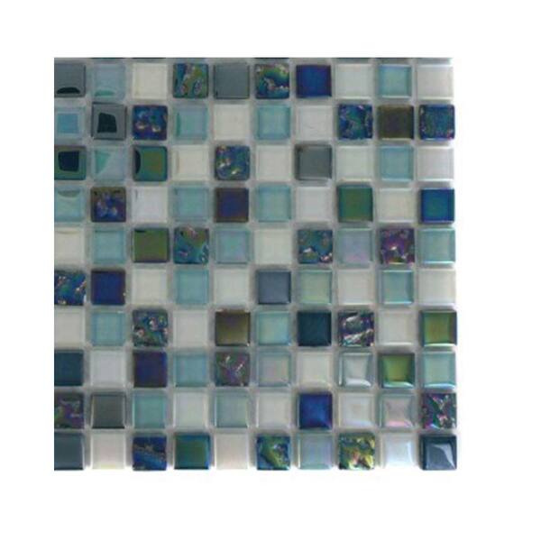 Ivy Hill Tile Capriccio Scafati Glass Mosaic Floor and Wall Tile - 3 in. x 6 in. x 8 mm Tile Sample