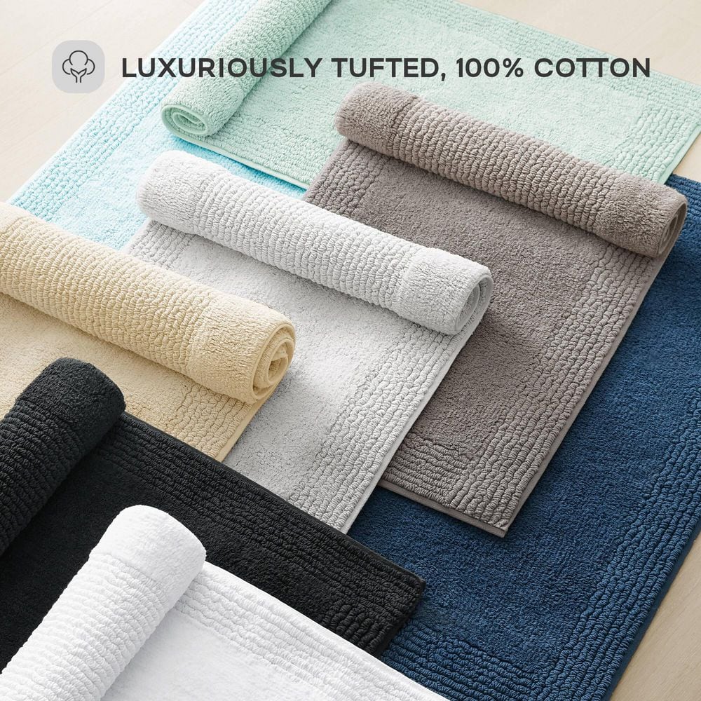 Splendor Natural Cotton Tufted Reversible Bath Rug