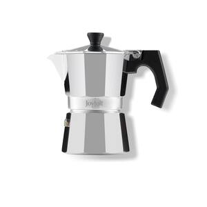 Italian Moka Pot 3-Cups Silver Stovetop Aluminum Espresso Maker Drip Coffee Maker
