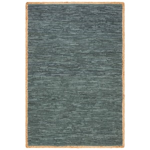 Cape Cod Gray/Natural 4 ft. x 6 ft. Border Area Rug