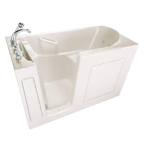 Value Series 60 in. Left Hand Walk-In Whirlpool and Air Bath Bathtub in Biscuit