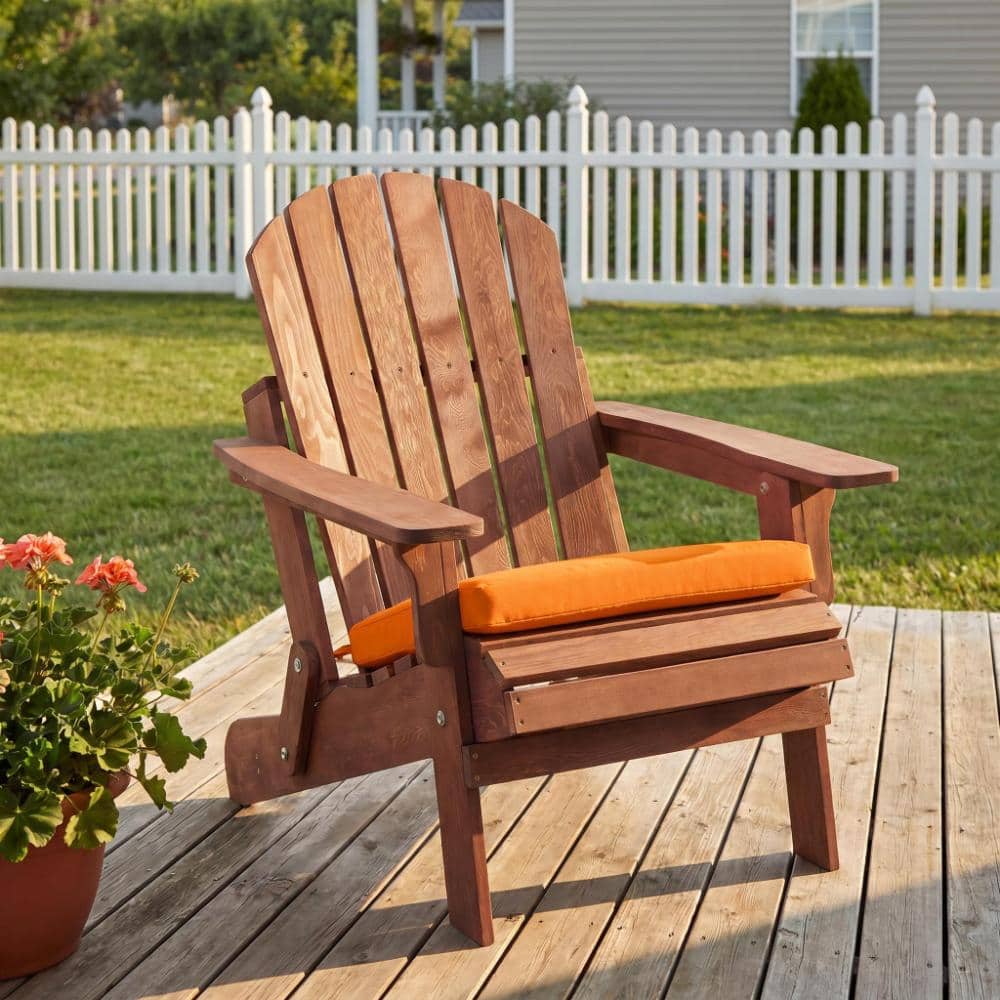 Brown Wood Outdoor Folding Adirondack Chair with Pre-Assembled BackRest & SeatBoard price history on PriceWatchPro