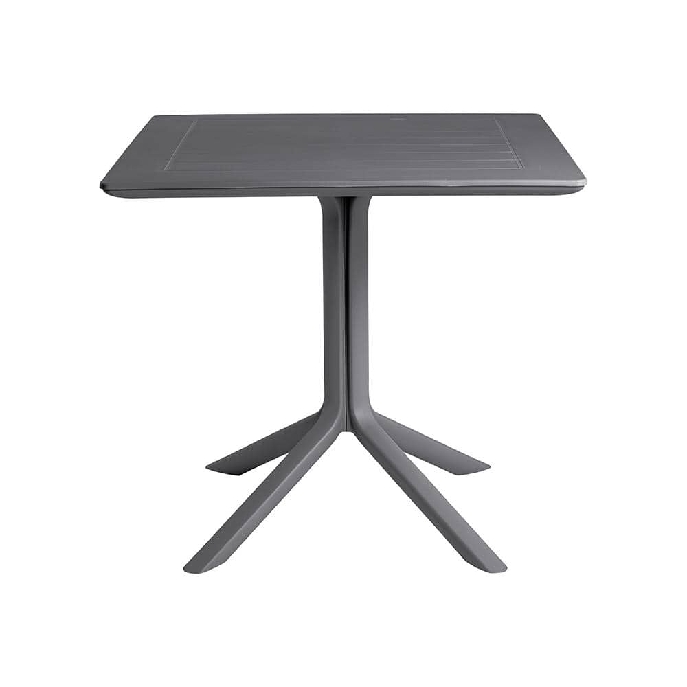 Lagoon Venice Dark Gray Square Resin Outdoor Dining Table