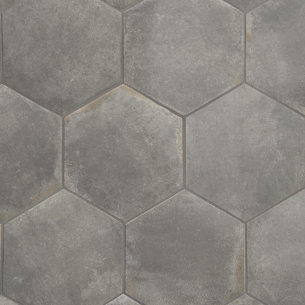 D'Anticatto Hex Notte 11 in. x 12-3/4 in. Porcelain Floor and Wall Tile (11.25 sq. ft./Case) price history on PriceWatchPro
