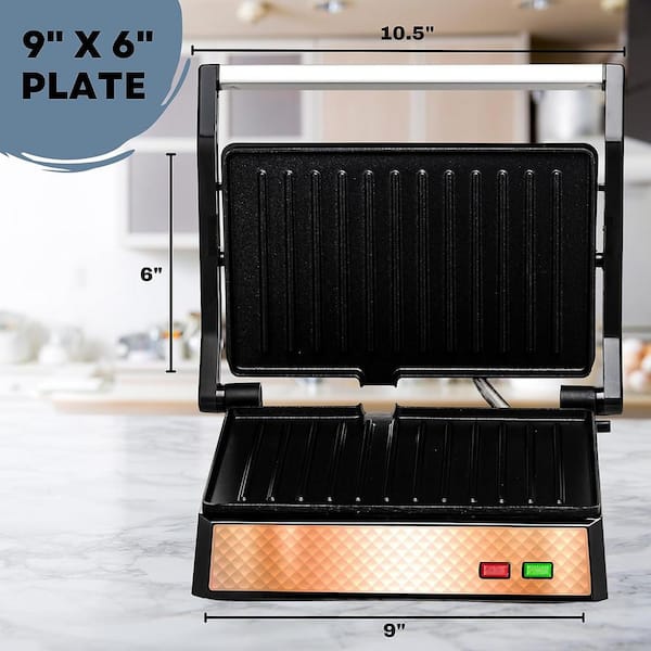 Non-Stick Sandwich Grill Press – Panini Press Grill – Copper